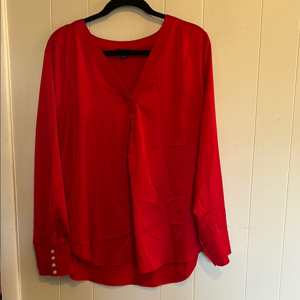 Elegant Red Women's Blouse